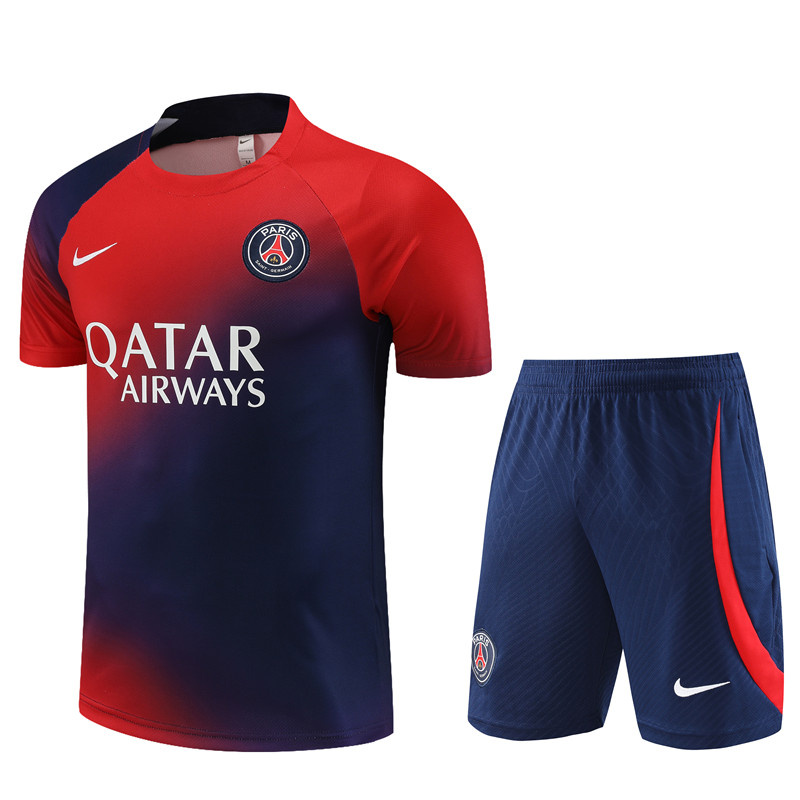 AAA Quality PSG 23/24 Red/Blue Training Kit Jerseys